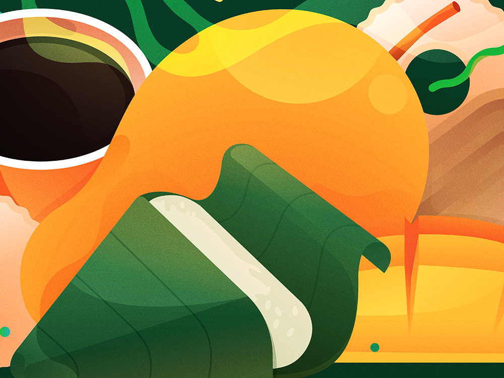 A large illustrated backdrop covering the renovation site of Cebu’s Carbon Public Market